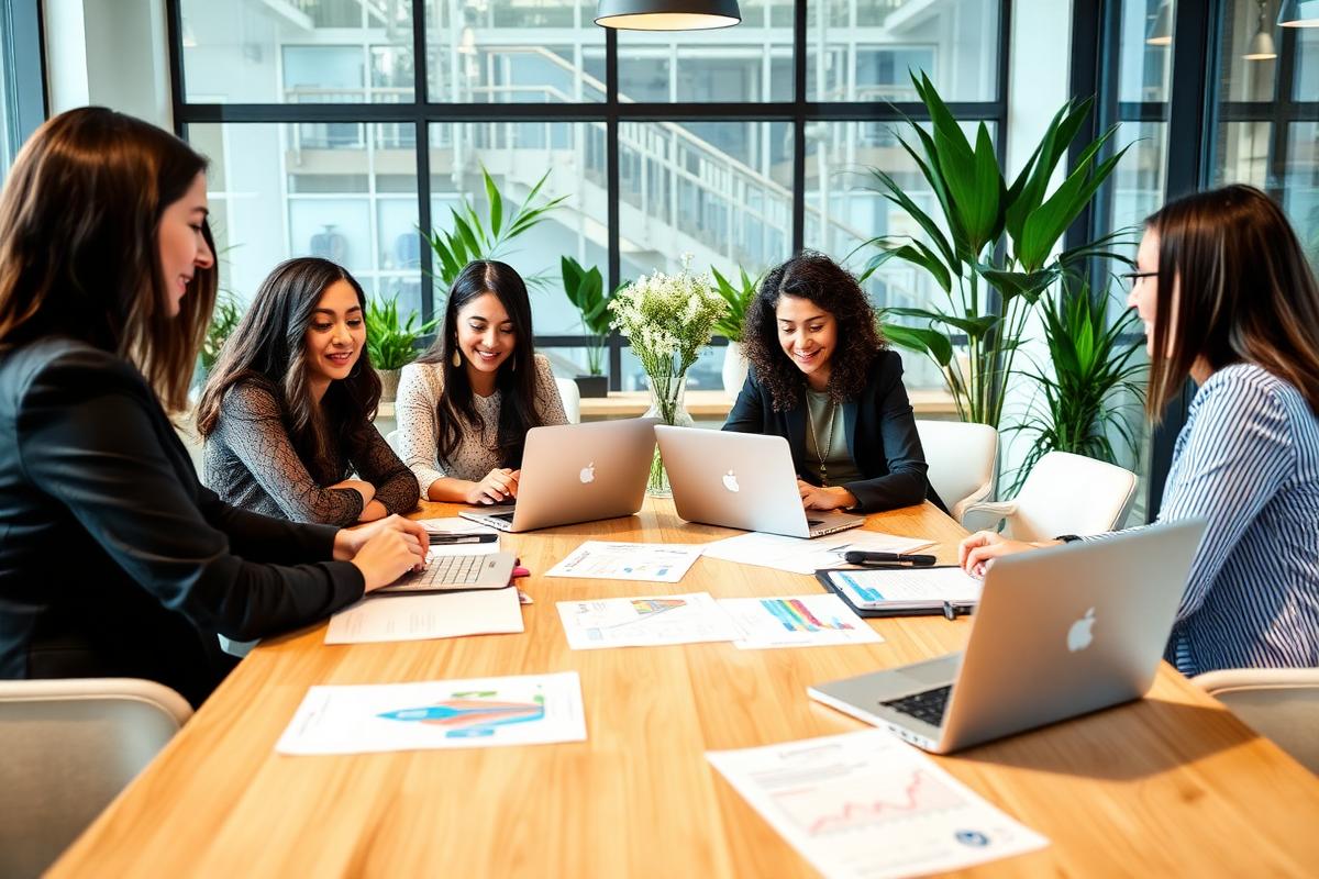 Women collaborating